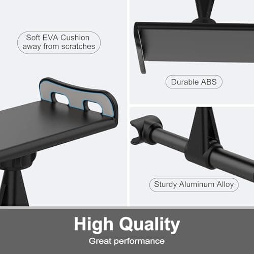 Giftorld Headrest Phone/Tablet Car Mount, Adjustable Devices Holder for 4-11 inch Tabltes/Phones, Compatible for iPhone 17 16 15 14 13 12 11 Pro Max, Galaxy S22, S21S20, iPad Air, Mini-Black — view 5