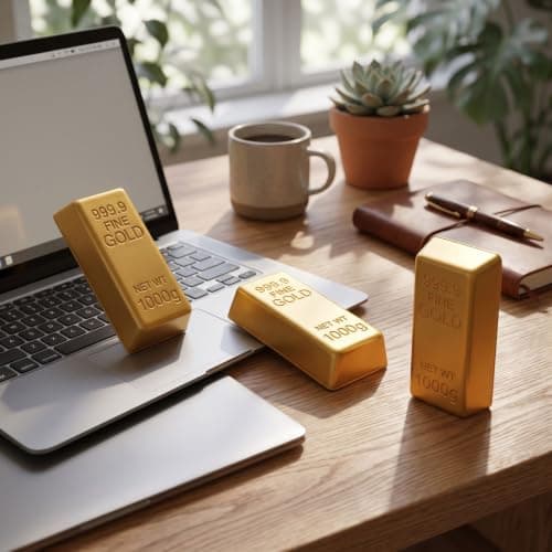 Butter Squishy, Gold Bar Shaped Stress Relief Toy, Soft Squeeze Fidget Toy — view 6