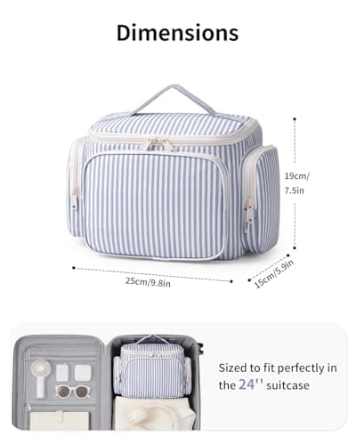 Narwey Large Travel Hanging Toiletry Bags for Women Wash Bag for Toiletries — view 5