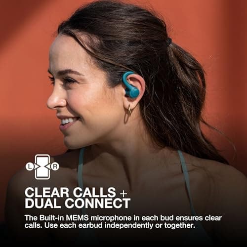JLab Go Air Sport+ Running Headphones - Bluetooth Earbuds, Coral — view 5