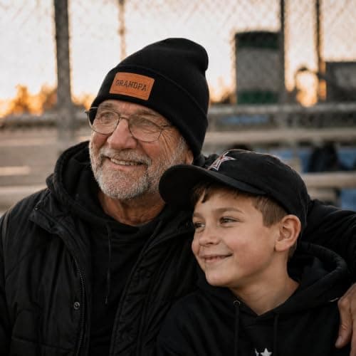 XIAOSLMP Grandpa Beanie for Men, Grandpa Gifts for Christmas Birthday — view 5