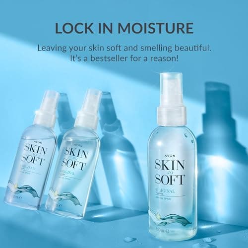 Avon Skin So Soft Dry Oil Spray 250ml, Locks in Moisture, Formulated with Jojoba Oil and Vitamin E, Quick Dry Formula, Cruelty Free — view 4