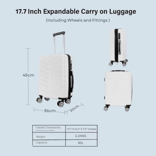 Underseat Travel Case, White, 45x36x20cm — view 2