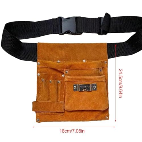 Electrician Toolbelt Faux Leather, Portable Tool Bag, Various Tools — view 5
