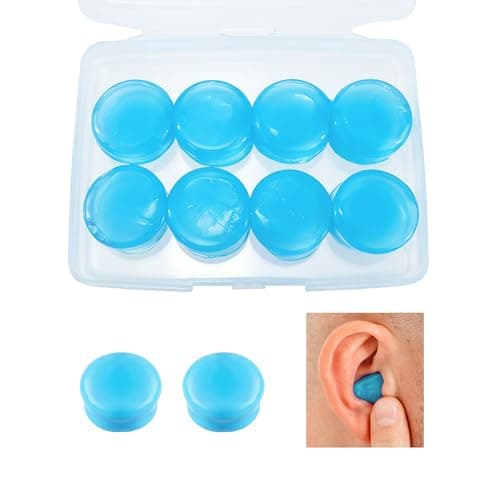 Desenda 4 Pairs Moldable Silicone Ear Plugs - Blue