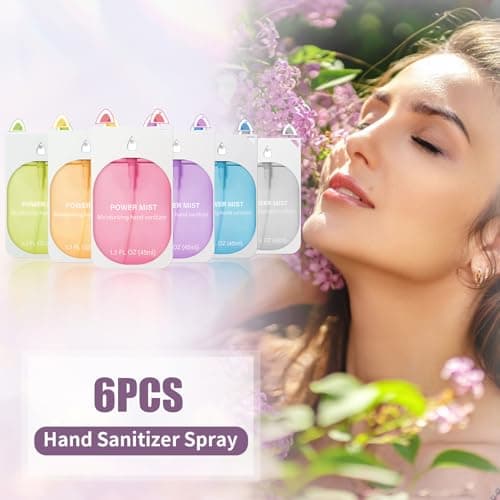 6Pcs Hand Sanitizer Spray For Woman, Power Mist Hand Sanitiser Mini For Travel — view 2