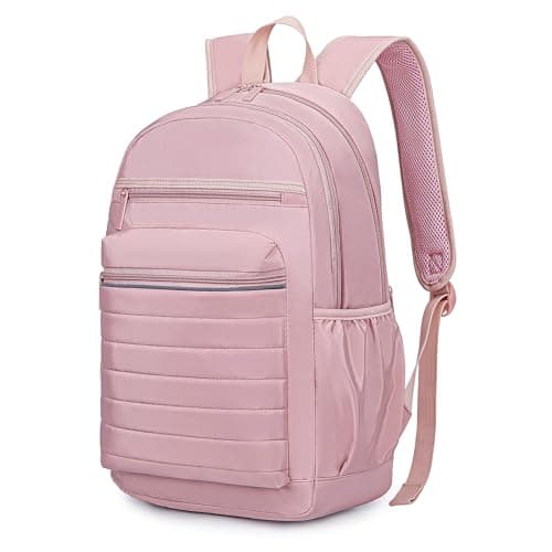 KEOFID Womens Travel Backpack, Back pack Purse for Women, Girls Backpacks, Bookbag for School(Light Pink)