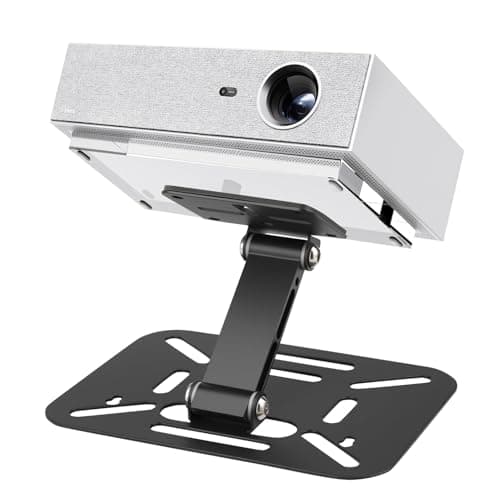 Stamlyn Desktop Projector Stand, Foldable 3-in-1 Mini Projector Holder with 1/4" Screw, 180° Rotatable Projector Mount for Home Cinema, Office, Outdoor, Desk, Wall & Ceiling
