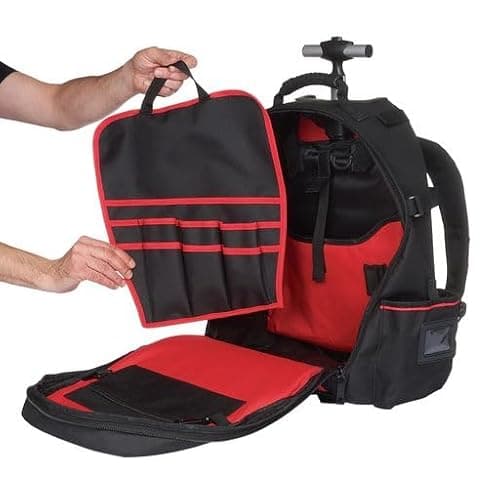 Trend Wheeled Backpack Tool Bag, Durable & Weatherproof, Multi-Storage, Convenient Tool Transport, TB/WBP — view 3