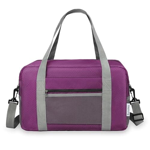 for Ryanair Cabin Bags 40x30x20 Underseat Airlines Cabin Bags 40x20x25 Travel Duffel Bag Carry On Hand Luggage Overnight Bag for Women Men 20L (Purple) — view 3