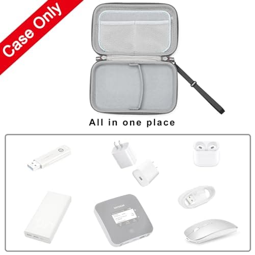Hard Case for NETGEAR M7 Pro/M6/M1/M2/M3/M5 Mobile Hotspot Router & Charger — view 3