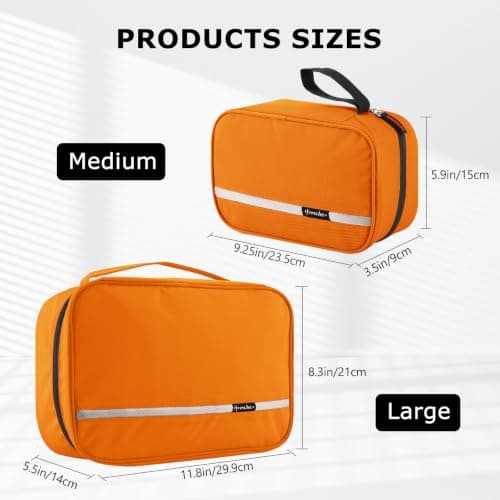 homchen Hanging Travel Toiletry Bag, Waterproof Folding Portable Cosmetic Wash Bag for Men and Women — view 2
