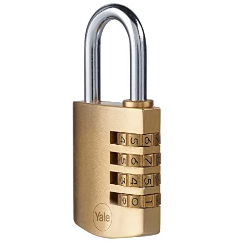 Yale - Y150B/40/130/1 Standard Security 40mm Brass Combination Padlock - Open Steel Shackle - 4 dial Combination Lock — view 5
