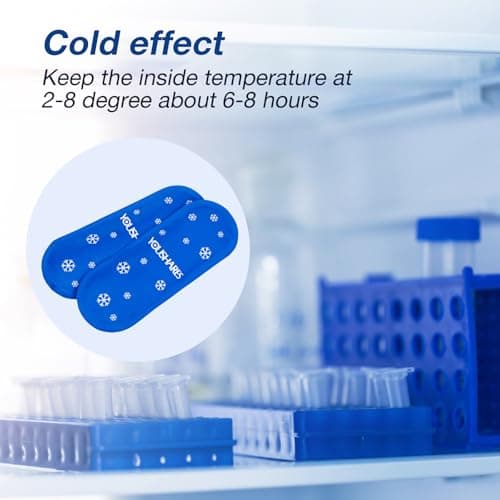 YOUSHARES 4 Nylon Ice Packs for Insulin Cooler Travel Case - Insulin Cooler Gel Packs Reusable Ice Packs Suitable for Diabetic Insulin Case (4 Packs) — view 3