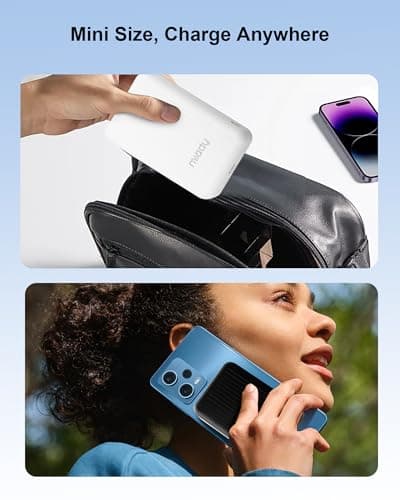 Miady 2 Pack Ultra Slim Magnetic Wireless Portable Charger 5000mAh — view 5