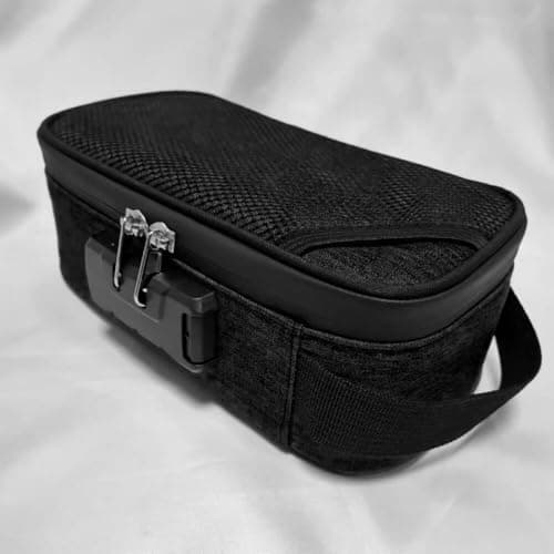 Black Lockable Makeup Bag with Combination Lock — view 2