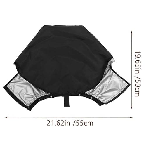 MZSX Golf Bag Rain Cover Waterproof, Black Rain Cape for Golf Bags fit, Outdoor Golf Bag Rain Cover, Portable Golf Rain Hood for Golf Bags Push Carts, hood protector — view 5