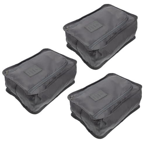 Shoes Sorting Bag 3pcs Polyester Zippered Storage for Travel