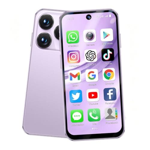 Longben Mini Unlocked Smartphone, Android 12.0 Small Phone, 3.88", 4G Dual SIM, 1950mAh, Face ID GPS WiFi OTG, Pink 3+32GB