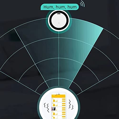 Key Finder, Bluetooth Item Locator Mini GPS Tag Live Tracking on Free App Bluetooth 5.0.Key Finder for Wallets Pets Lggage Child Locators Finder Anti-Lost Tag Compatible with Android iOS, Black — view 3
