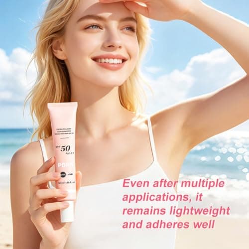 Pdrn Peptide Collagen Face Sunscreen Spf 50 Pa+++, Broad Spectrum Face Sun Cream 50ml, Lightweight Korean Style Sunscreen with Pdrn, Uva Uvb Protection, Non Greasy Daily Spf for Face & Neck — view 5
