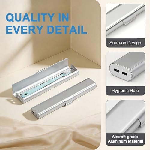TRKRVAK Aluminum Toothbrush Travel Case — view 4