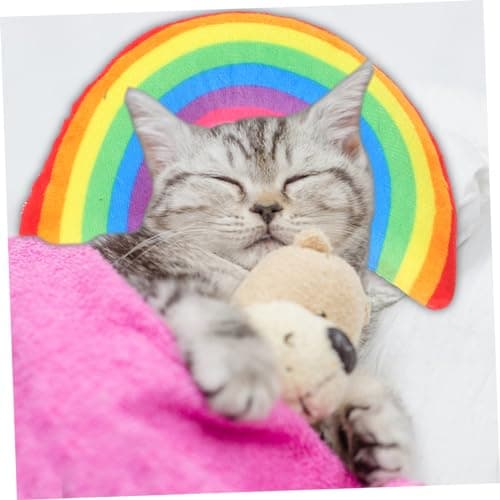 TOYANDONA 6 Pack U Shaped Cat Pillow with Catnip, Polyester and Pp Cotton, Washable Soft Support for Indoor Cats and Kittens Sleeping Area — view 5