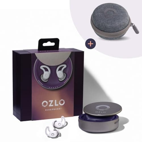Ozlo Sleepbuds and Travel Case Bundle | Advanced Noise-Masking Sleep Earbuds - Comfortable Side Sleeper Headphones - Science-Backed Sleep Sounds - Secure Hard Case — view 2