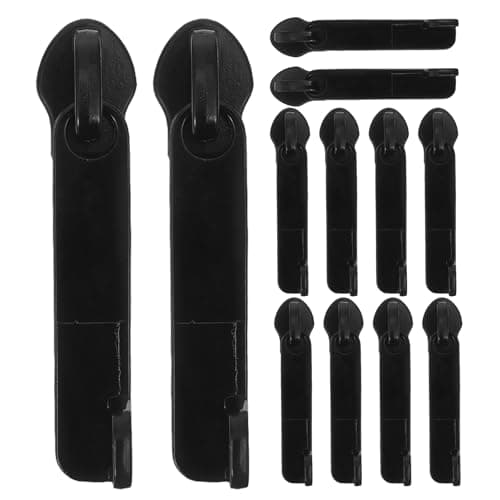 DOITOOL 6 Pairs Nylon Zipper Slider Puller Replacement Kit with Double Layer Structure, Comfortable Grip, and Explosion-Proof Design for Suitcase and Travel Bag Use in Cold Climates