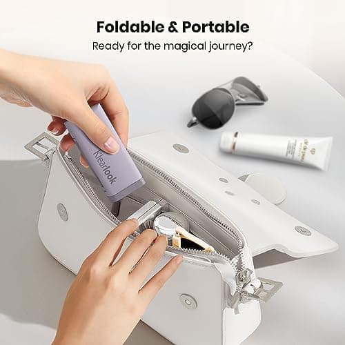 Airplane Phone Holder - Klearlook 4 in 1 Adjustable Phone Stand for Travel,360 Rotation Handsfree Viewing Flight Phone Holder,Foldable Travel Essential,Accessory for Plane/Traveling/Home/Office-Purple — view 6