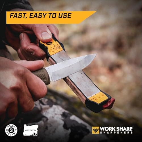 Work Sharp Guided Field Sharpener – WSGFS221 Portable Outdoor Multi Knife and Tool Sharpener – Compact Travel Manual Guided Professional Sharpening Tool for Knives — view 2