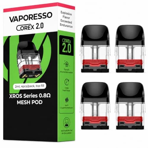 VAPORESSO XROS Pod Cartridges 0.8 Ohm Mesh [Pack of 4]