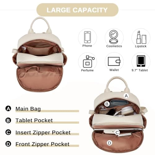 Miss Lulu Stylish Backpack Womens, Waterproof Women's Backpack Bag — view 2