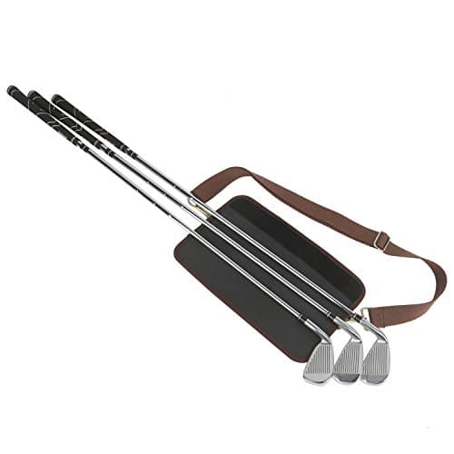 TOURBON Canvas Lightweight Mini Golf Carry Sunday Bag Executive Course Golf Training Case — view 3