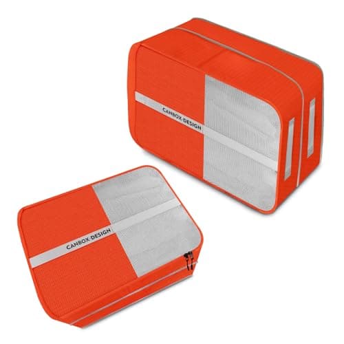 CANBOX Compression Packing Cubes 2 Pcs Set, Expandable Luggage Organizers