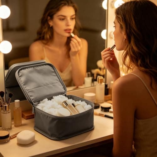 Mini Packing Cubes 6 PCS, 23x18x12CM Same Size Suitcase Organiser Bags, Packing Cubes for Suitcases Mini Set Only (Light Gray, 6 x Mini) — view 5