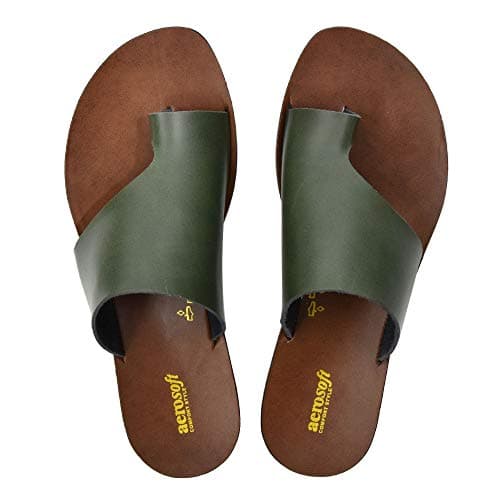 Aerosoft Women's Flat Sandals – Summer Walking Flip Flops – Comfortable Orthopedic Sandals with Arch Support for Women – Trendy Casual Outdoor Shoes, Green, 6 UK — view 4