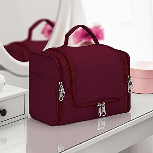 Vinsani Premium Toiletry Bag 5 Compartment Travel Wash Bag Unisex, Purple — view 2
