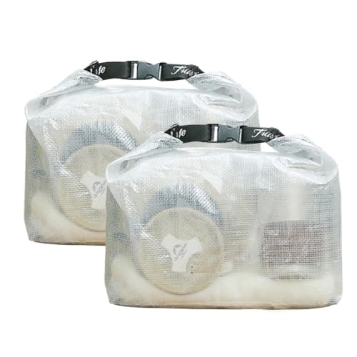BSITSSS 2PCS White Dry Bag Dry Bags Waterproof Portable Drybag