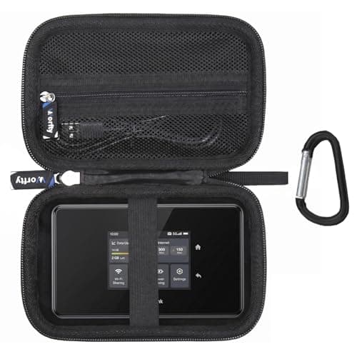 Case for TP-Link 5G Mobile Hotspot M8550 | Tri-Band AXE3600 - Hard Travel Protective Carrying Storage Bag, Box Only (Black)
