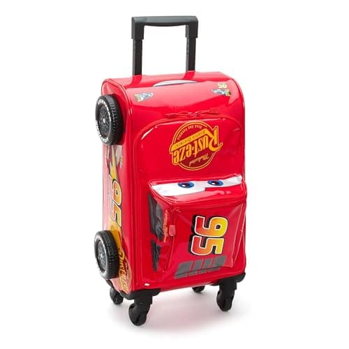 Disney Store Official Lightning McQueen Car-Shaped Suitcase, 57 x 30 x 23cm