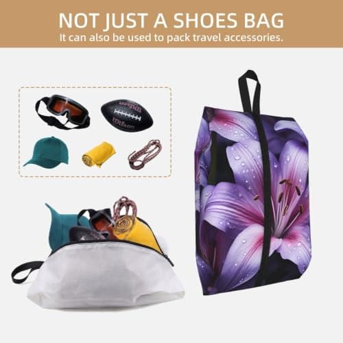 Shoe Bags For Travel Large Waterproof Travel Shoe Bag With Handle, 1 PC — view 5