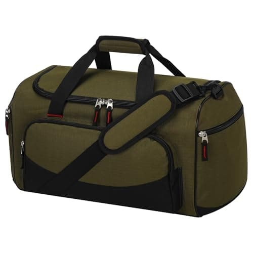 LONALIA Small Holdall Bag 30L, Gym Duffle Bag, Olive Green