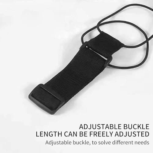 2 Pcs Elastic Fastening Belt for Luggage, Adjustable Luggage Straps for Suitcases Attach Bags, Portable Travel Suitcase Accessory (2 Black) — view 3