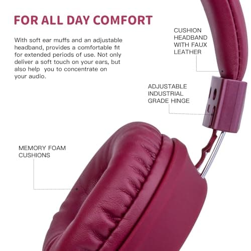 Olyre Foldable Kids Wired Headphones with Mic, Headset for Boys & Girls — view 6