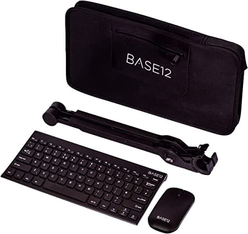 NEXSTAND K2 Laptop Stand Bundle with Portable Height Adjustable Ergonomic Laptop Riser, Wireless Keyboard and Mouse and Protective Carry Case