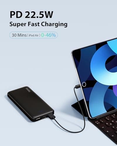 Miady 2 Pack Power Bank Portable Charger Fast Charging 10000mAh — view 2