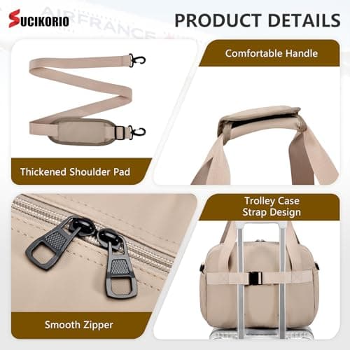SUCIKORIO 40x30x15cm British Airways Jet2 Cabin Bags Underseat with Wet Pocket, 18L Waterproof Travel Duffle Bag Hand Luggage Bag Overnight Hospital Weekend Bags Carry On Airport for Planes, Blue — view 6