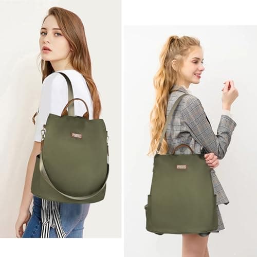 Fmeida Anti Theft Backpack for Women Small Travel Rucksack Water Resistant — view 6