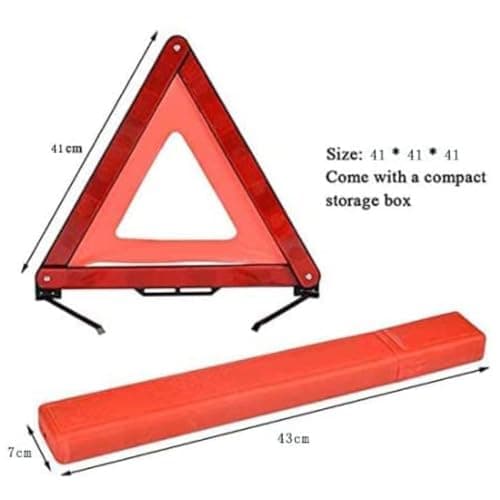 Car Mounted 3-Piece Emergency car kit, Equipped with high Brightness Warning Triangle, high Visibility Vest, First aid kit Storage Bag. — view 6